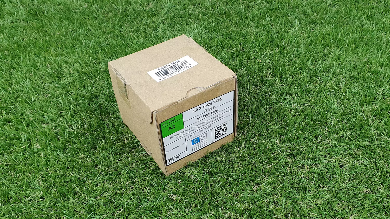 A2 Schrauben 5,0x40/24mm TX25, Senkkopf, Standardspitze, 200 Stck./Pack.  