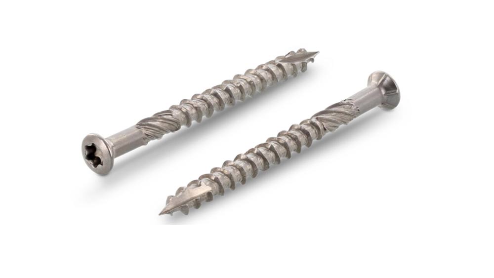  A2 Liseko T-Drill Terrassenschrauben 5,0x80/52mm mit Schneidkerbe, TX 25, 100 Stck./Pack