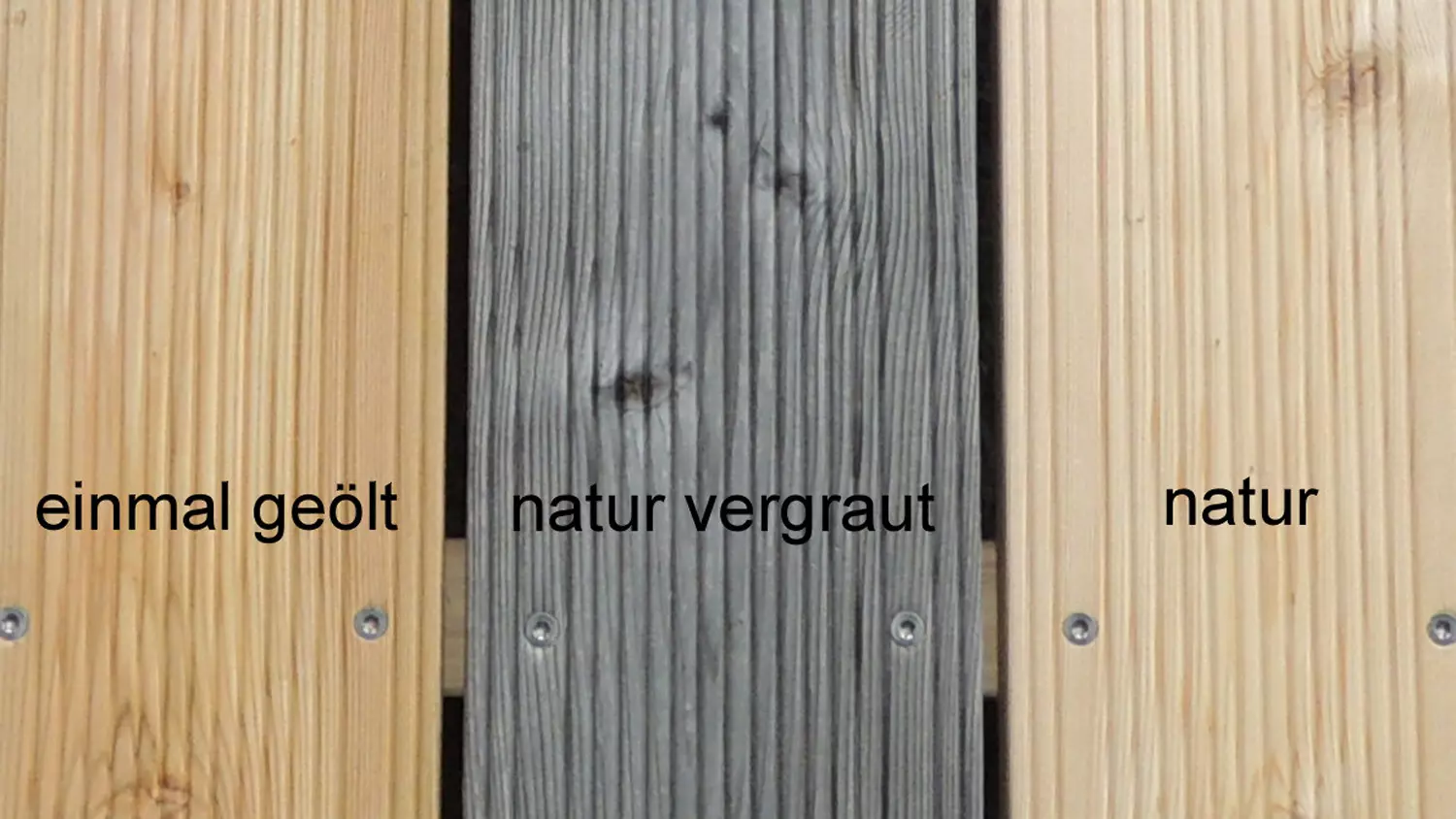 Bausatz Terrasse Freisitz, Lärche glatt/glatt, 3,00 x 3,00 m