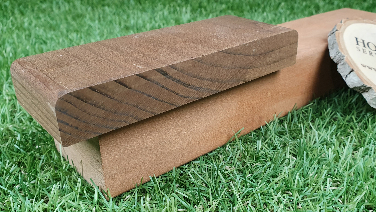 Terrassendiele Kebony Clear (Pina Radiata astrein) 22x142mm, Länge 4,20m, glatt/glatt, abZ