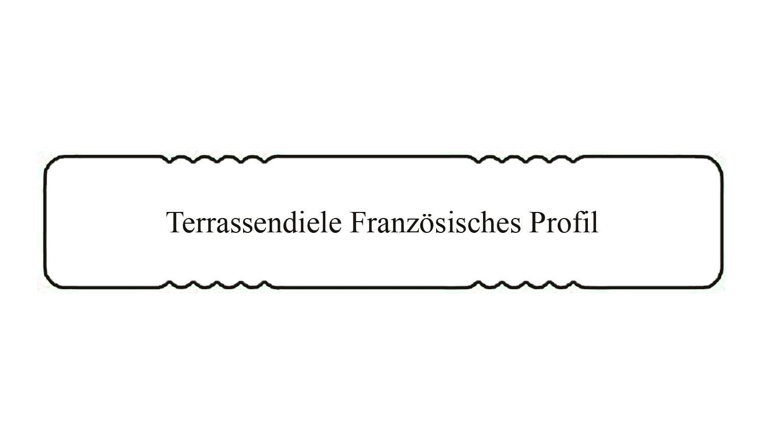 SALE Terrassendiele sib. Lärche 27x143mm, Länge 4,00m, beids. franz. Profil, A/B