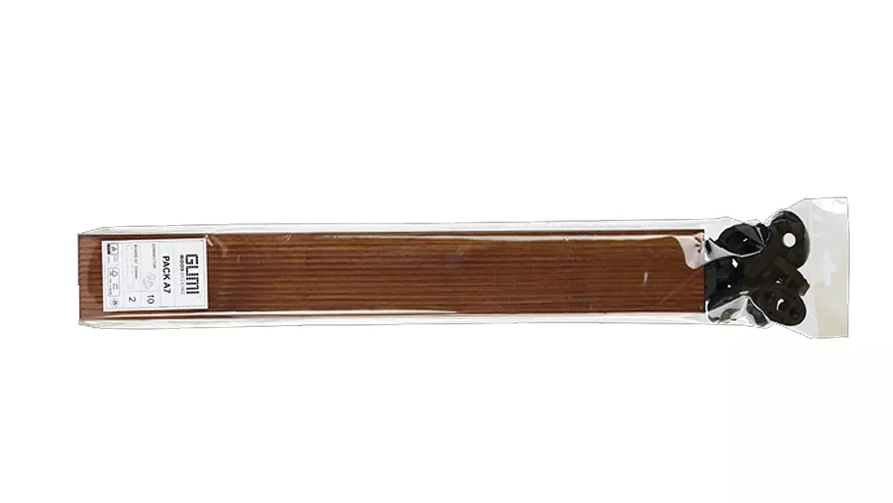 Klickfliese Gumideck Pack A7 Thermoesche, 2 Dielen 21x70mm, Länge 51,4cm  