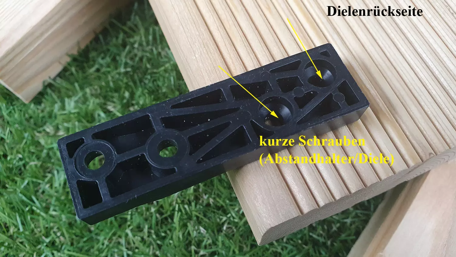 HS24 Terrassendielen Abstandhalter 4mm, 100 Stck, rechteckig, für unsichtbare Montage