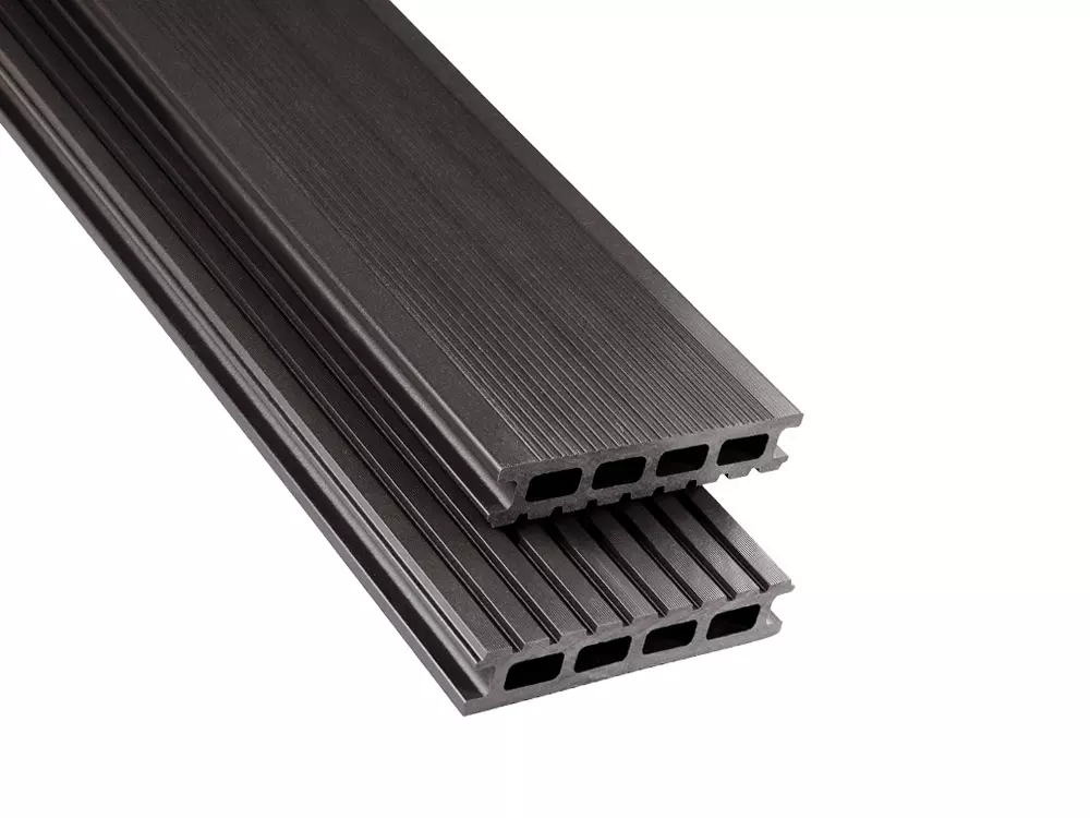 WPC Dielen HK Standard fein/grob graubraun unbehandelt, 26x145mm, Länge 3m