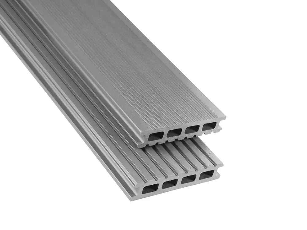 WPC Dielen HK Standard fein/grob grau unbehandelt, 26x145mm, Länge 6m