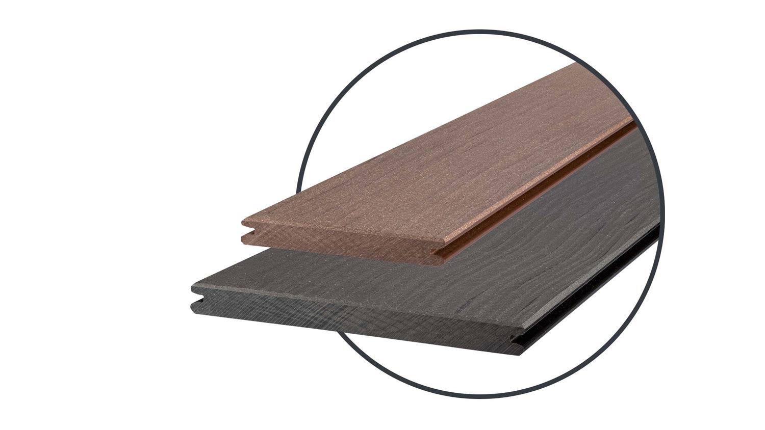 Megawood WPC Terrassendiele Premium Plus 21x145mm, eins. Wellenstruktur, HOLZart 