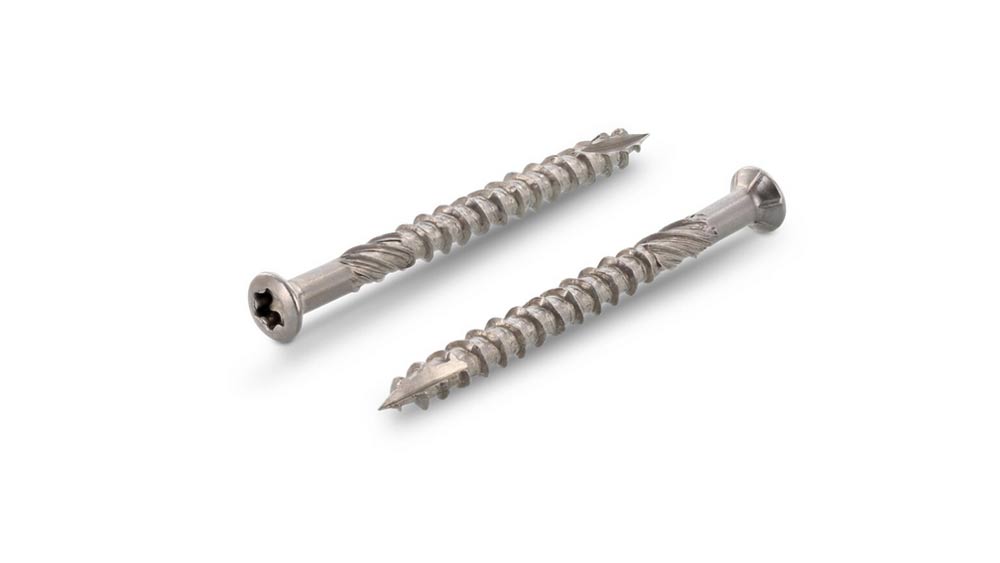  A2 Liseko T-Drill Terrassenschrauben 5,0x70/46mm mit Schneidkerbe, TX 25, 100 Stck./Pack 