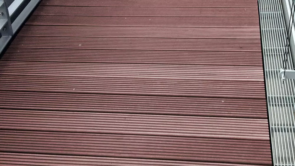 Terrassendiele Bongossi 35x140mm, Länge 2,00m, grob/glatt, Sichtseite grob