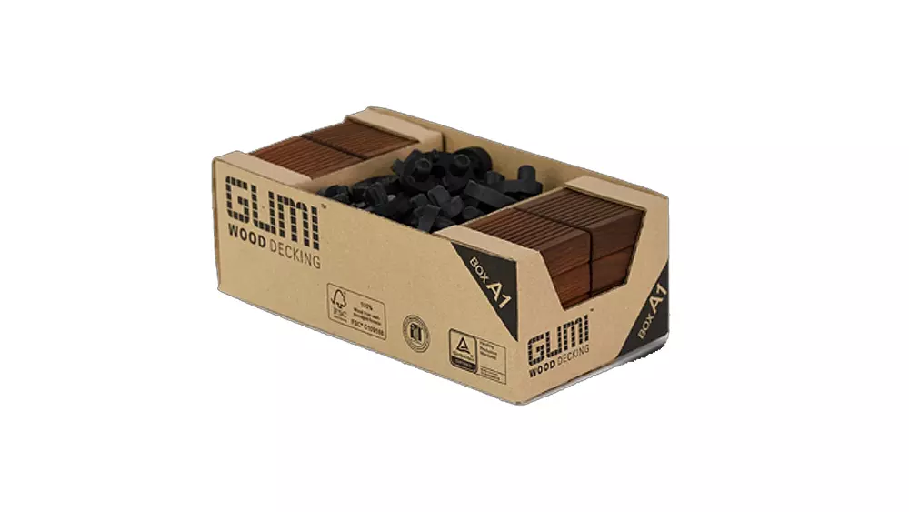 Gumideck Box A1 Holzfliese Klickfliese